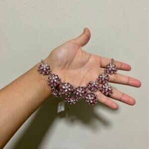 Charter Club Pink Pearl Flower Necklace 19'' chain